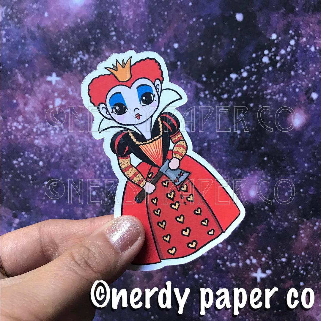 THE RED QUEEN - Hand Drawn Planner Die Cut - Chibi