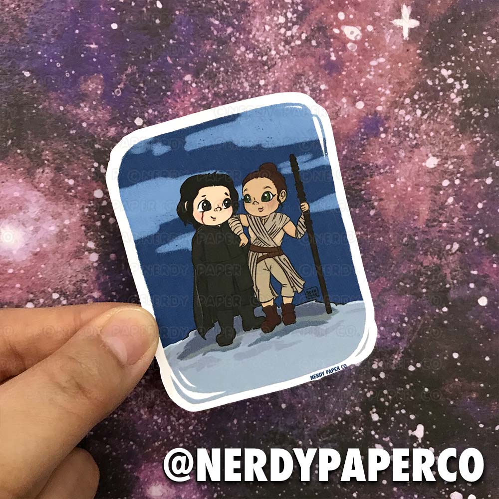 TEAM REYLO - Hand Drawn Star Wars- Inspired Waterproof Vinyl Sticker