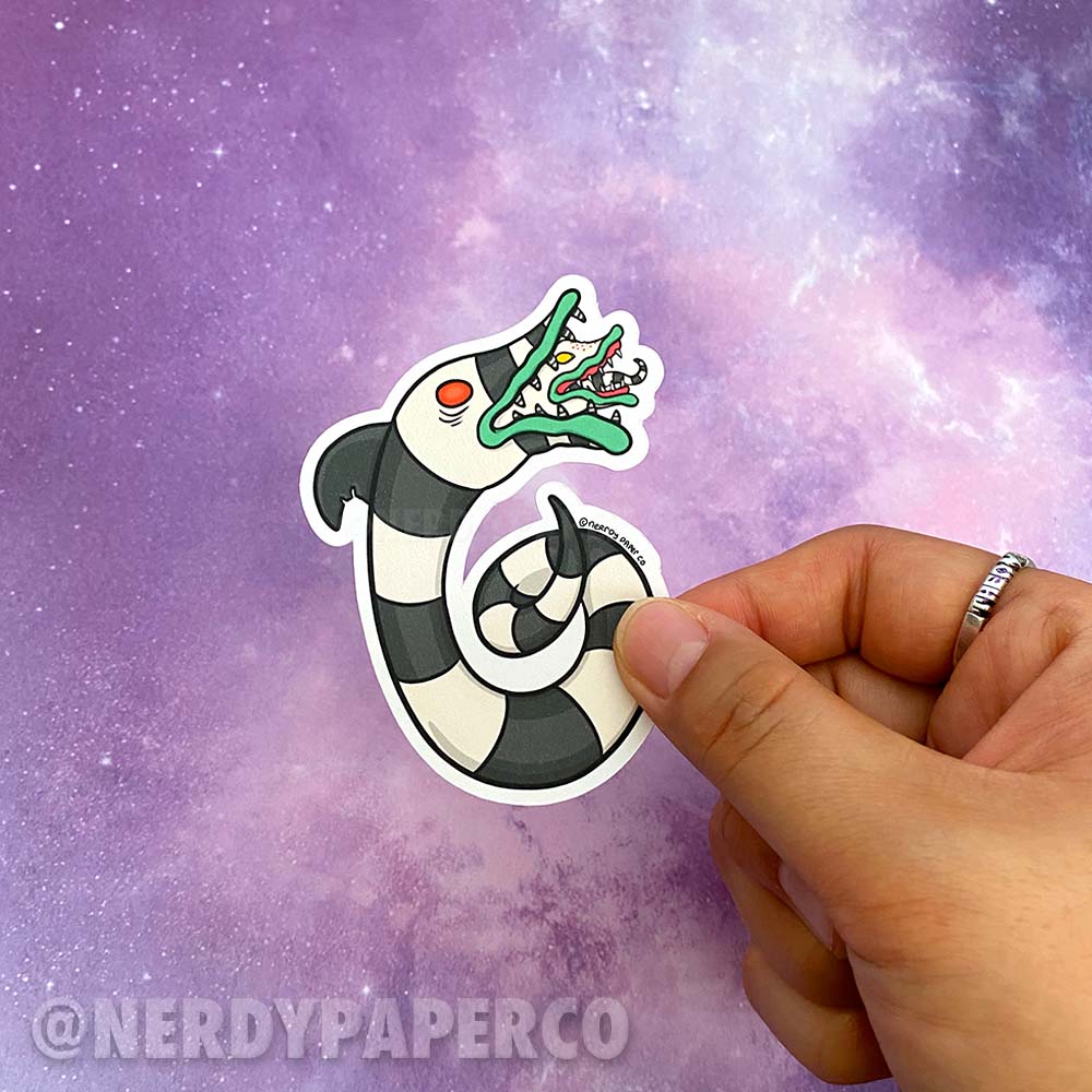 Sandworm Monster - Hand Drawn Beetle Universe Die Cut