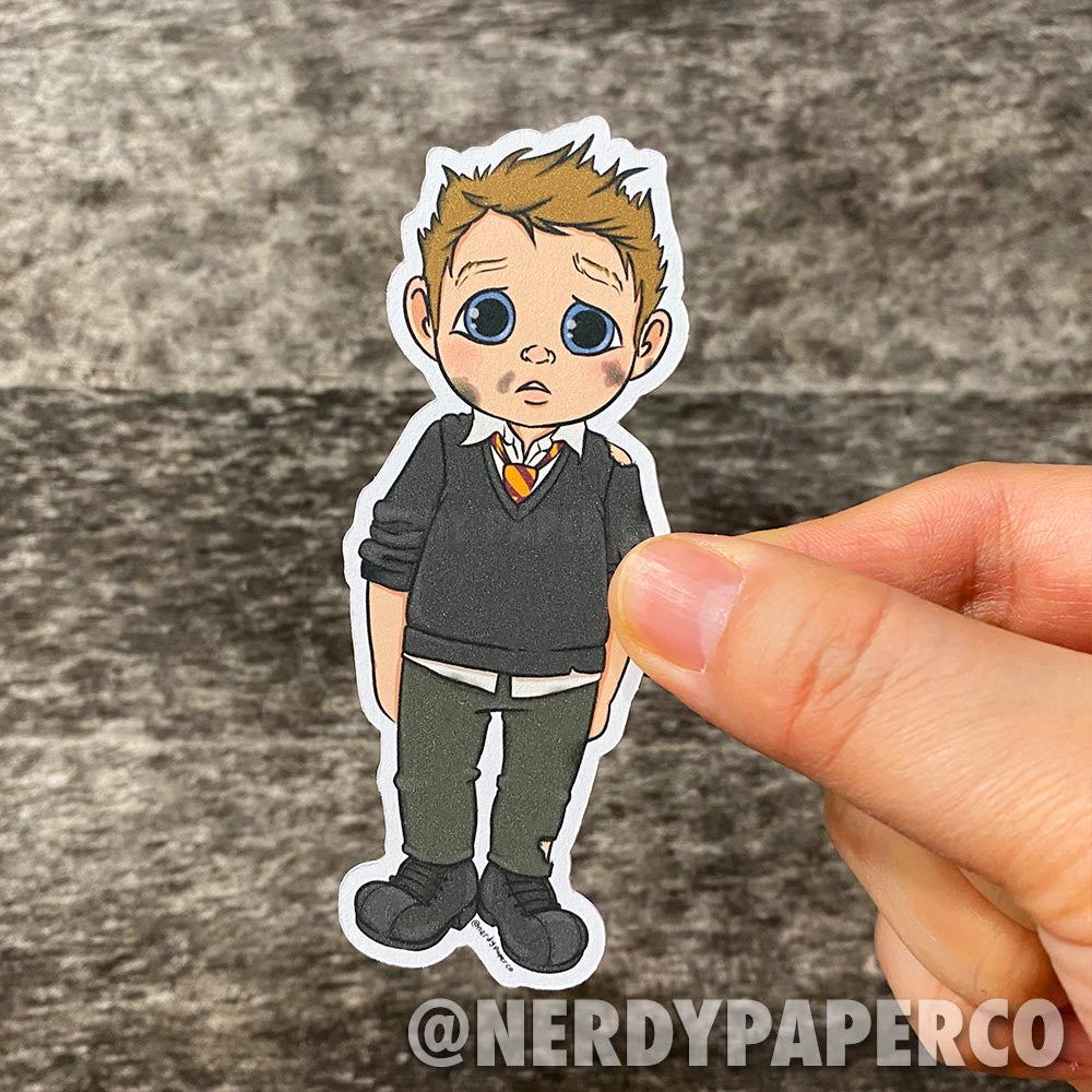 Clumsy Wizard - Hand Drawn Wizard Die Cut