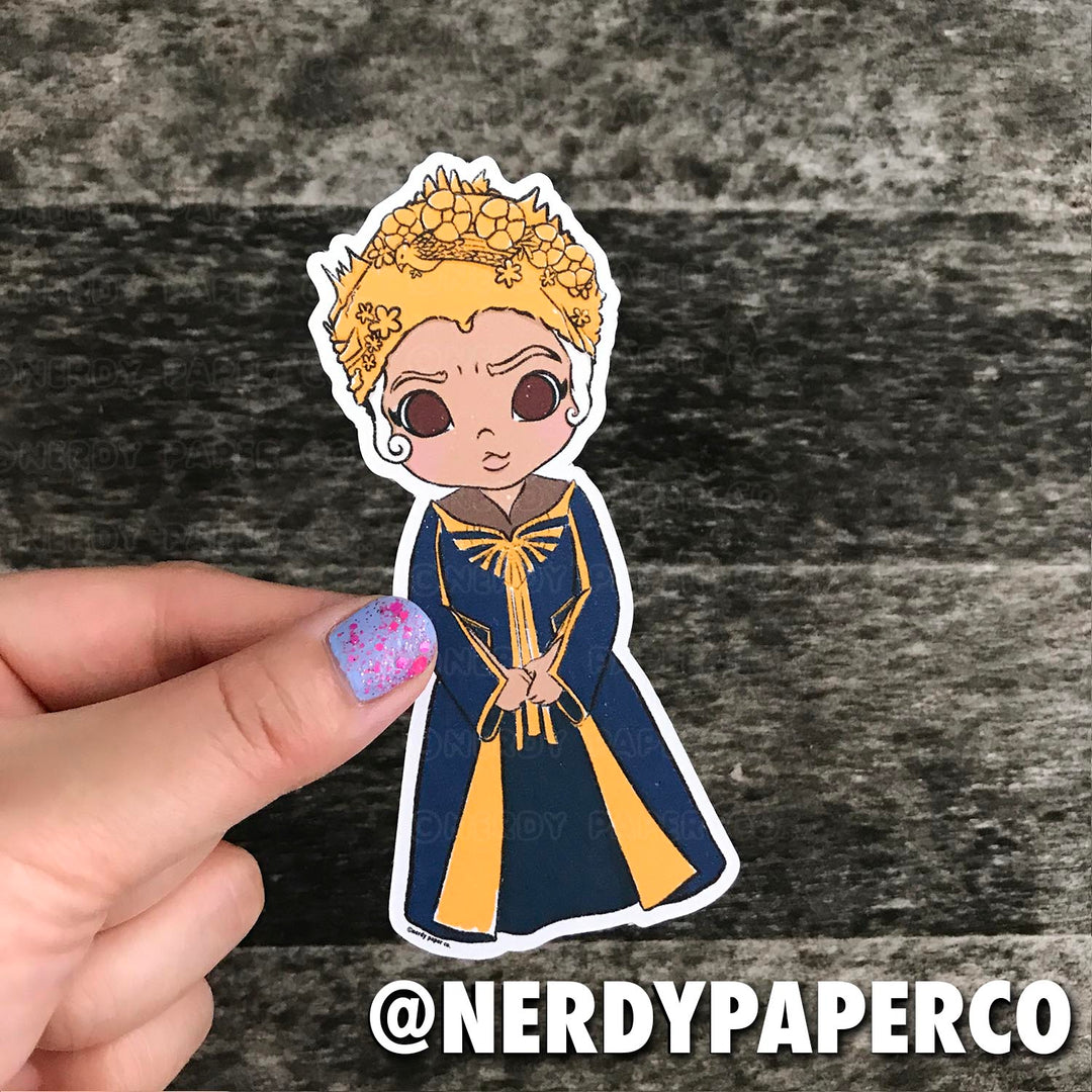 SERAPHINA - Hand Drawn Wizard Die Cut - Chibi