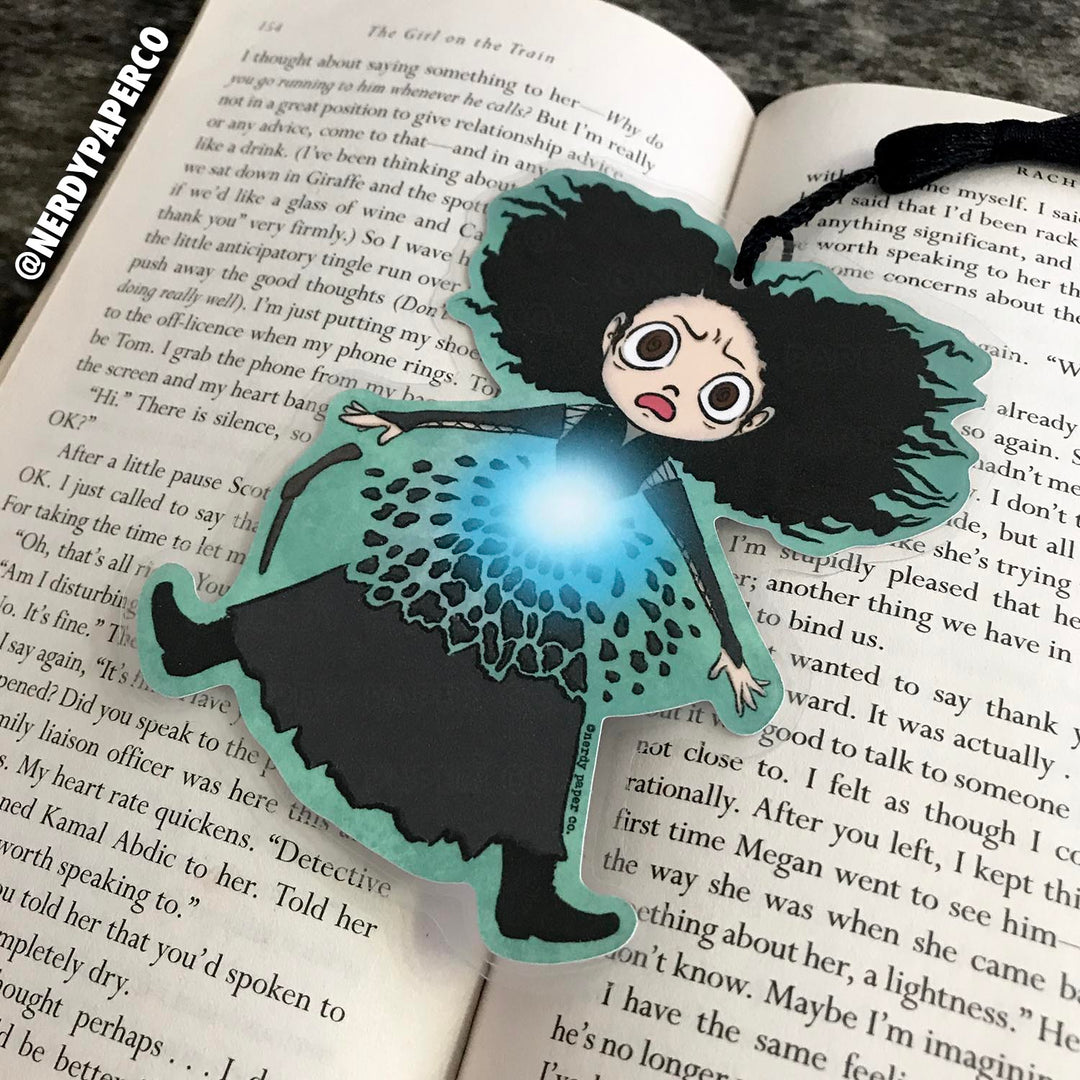 SHOCK'N TRIXIE BOOKMARK | Hand Drawn Wizard Beaded Bookmark