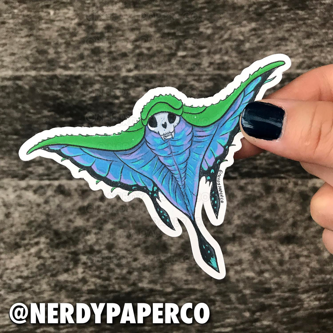 SKELETON BIRD MAGICAL CREATURE #12 - Hand Drawn Diecut