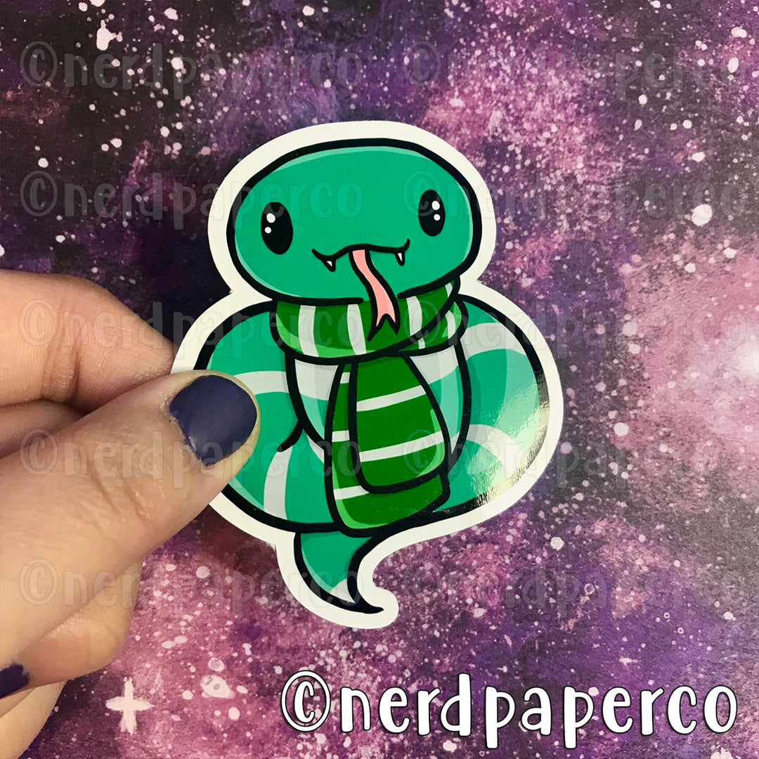 SLYTHERSNAKE - Hand Drawn Waterproof Vinyl Sticker