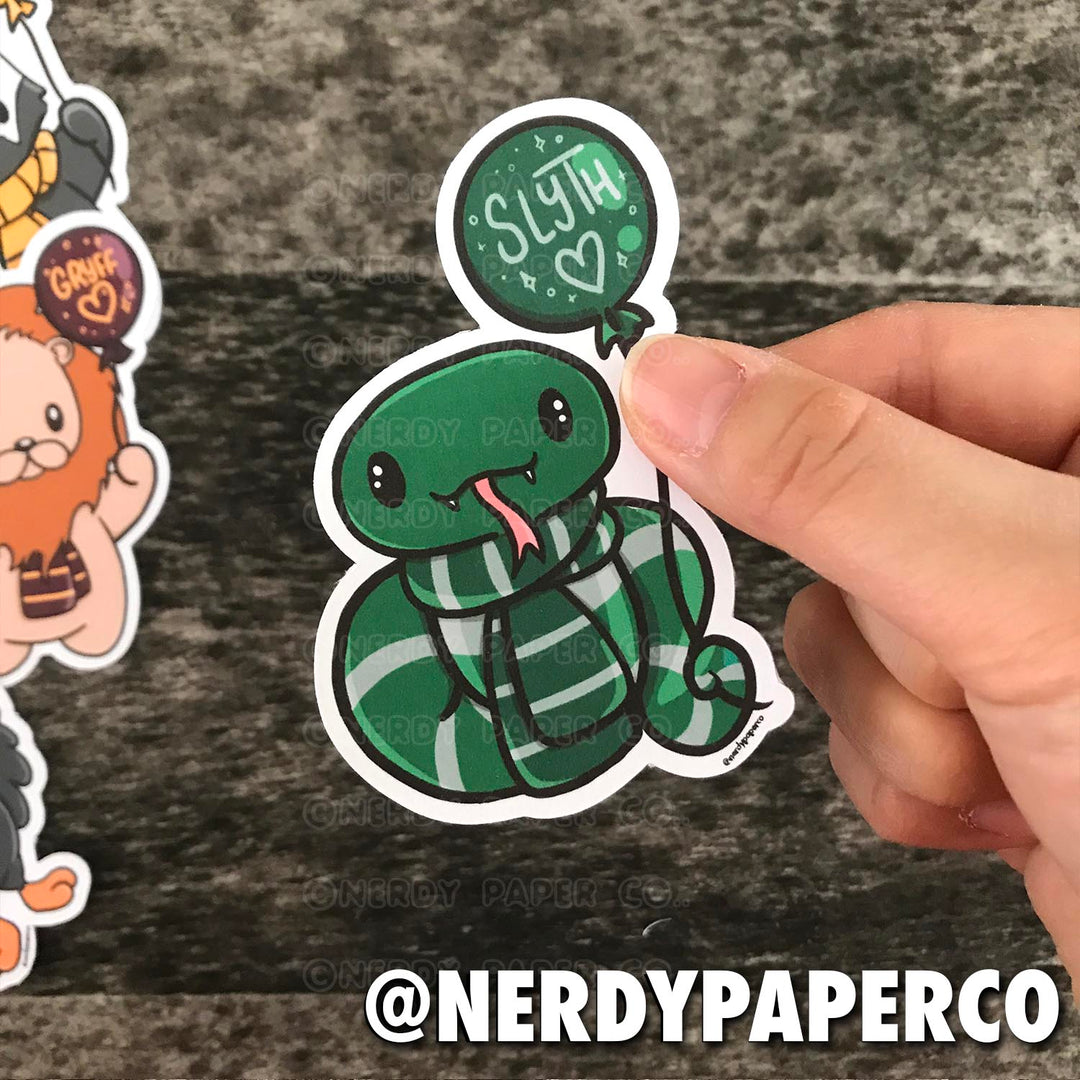SLYTHERSNAKE PRIDE - Hand Drawn Waterproof Vinyl Sticker