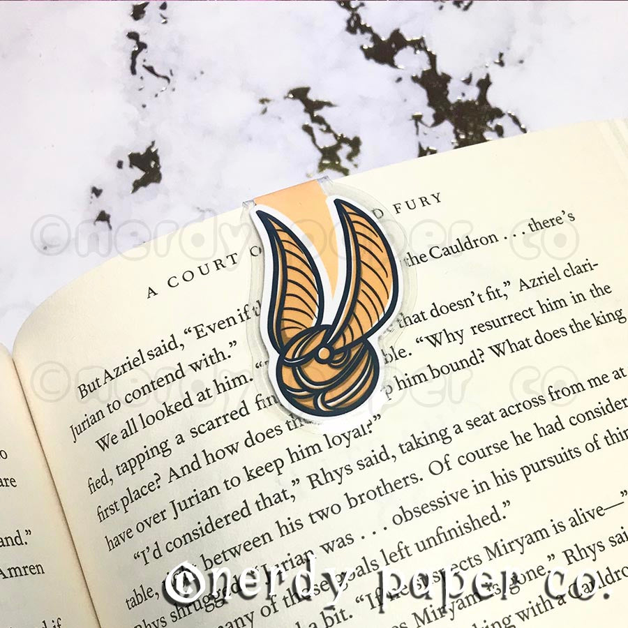 SNITCH | Hand Drawn Laminated Magnetic Bookmark