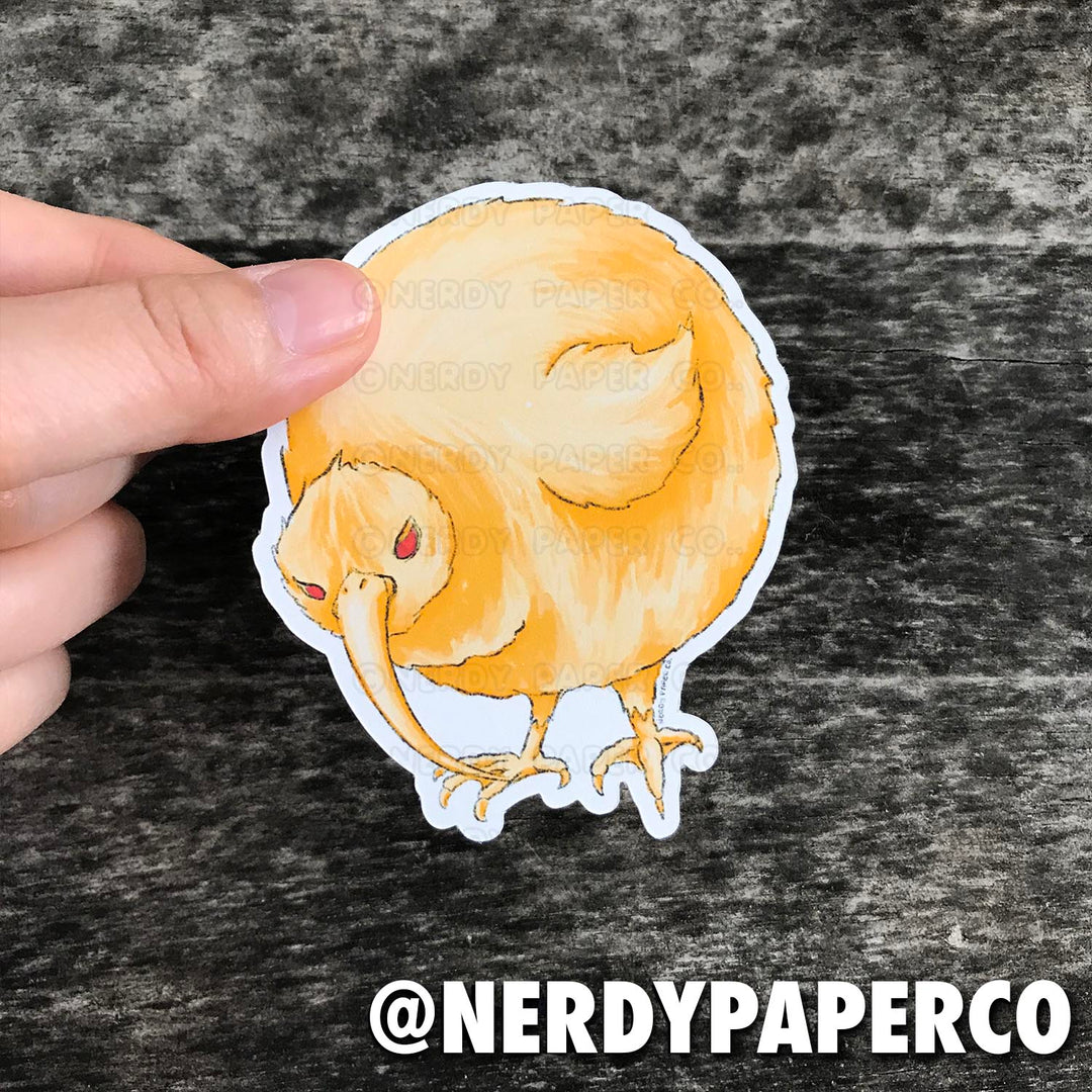 Golden Bird Magical Creature #13 - Hand Drawn Diecut