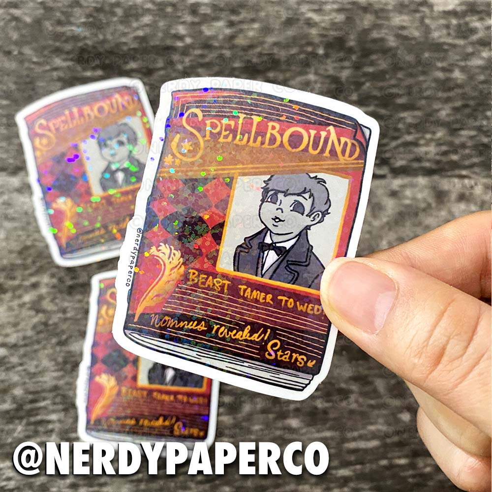 Spellbound Magazine - Hand Drawn Holographic Waterproof Vinyl Sticker