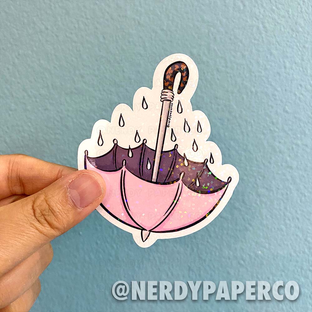 Holo Sweet Witch Umbrella - Hand Drawn Waterproof Vinyl Sticker