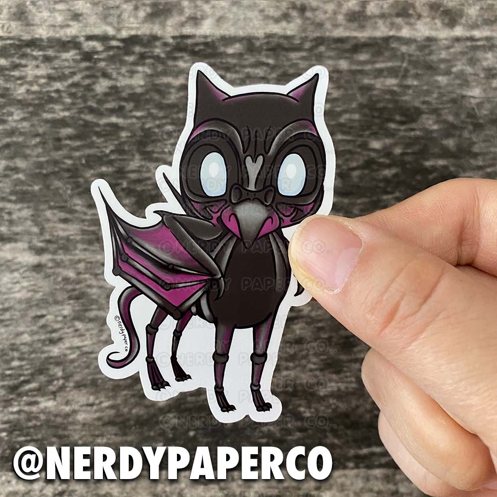 Flying Skeleton Horse | MAGICAL CREATURE - Hand Drawn Waterproof Vinyl Sticker