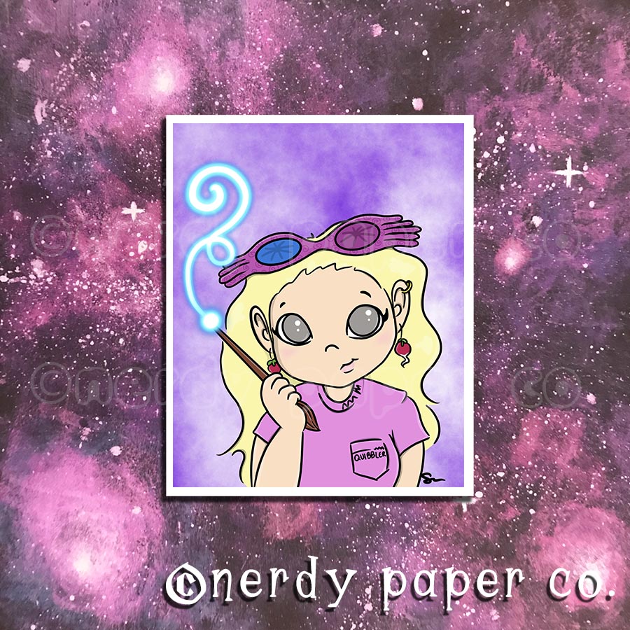 QUIRKY WITCH INTERN | Hand Drawn Wizard Art | Art Print