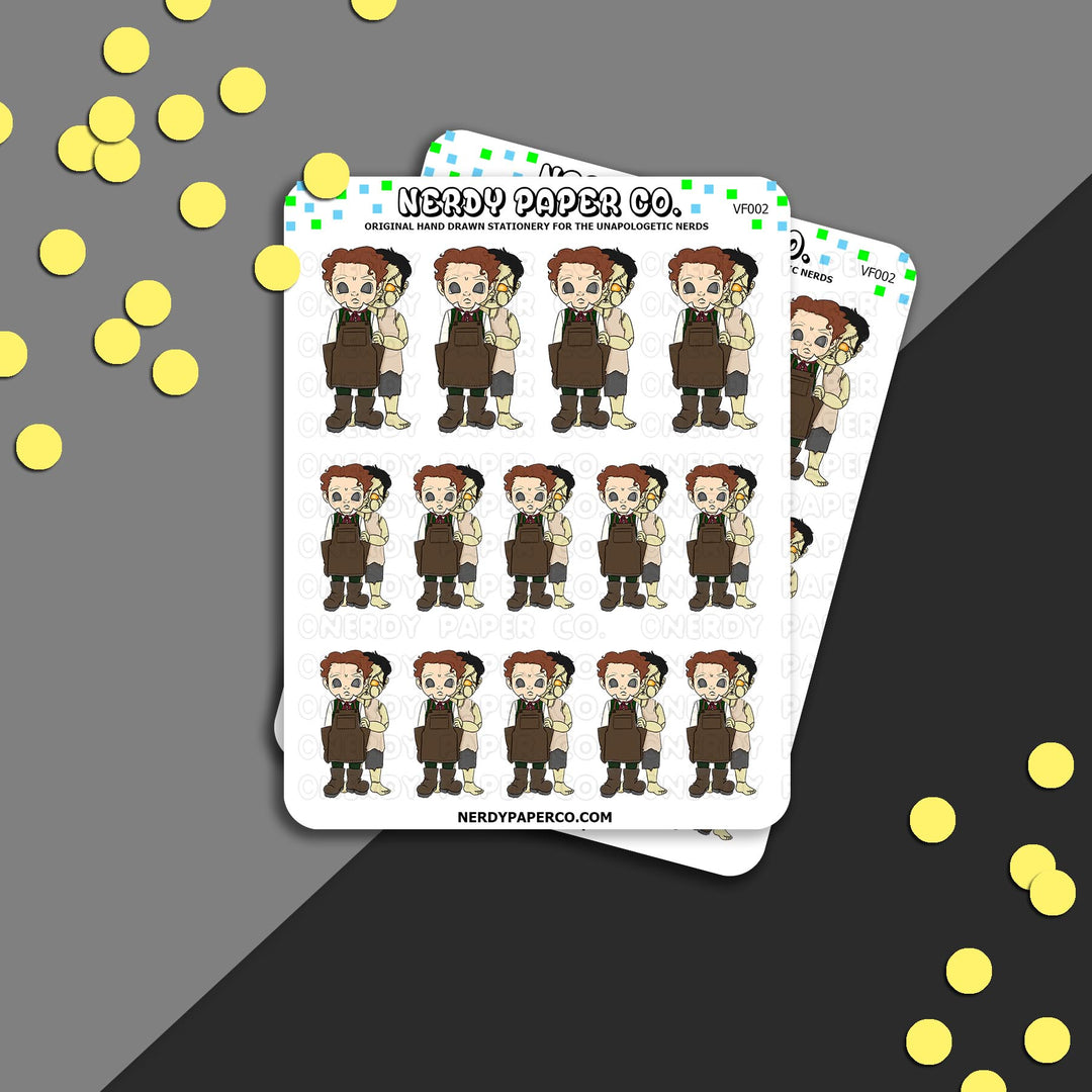 Frankie + Co - Hand Drawn Vinyl Sticker Sheet - VF002