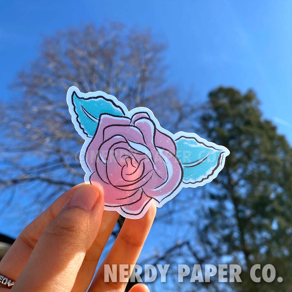 Vintage Rose - Hand Drawn Clear Vinyl - WP