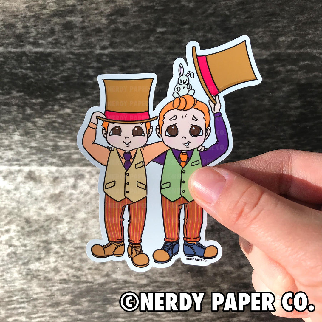 Wheezes Bros - Hand Drawn Wizard Waterproof Vinyl Sticker