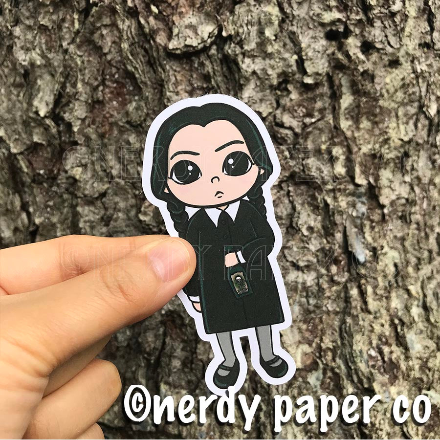 WEDNESDAY ADDAMS - Hand Drawn ADDAMS FAMILY- Inspired Planner Die Cut