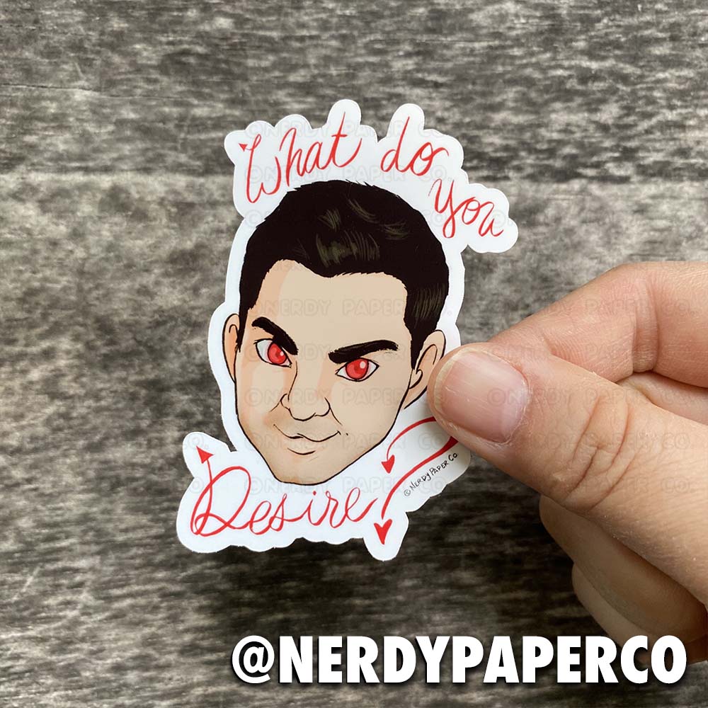 Lucifer - Hand Drawn Waterproof Vinyl Sticker