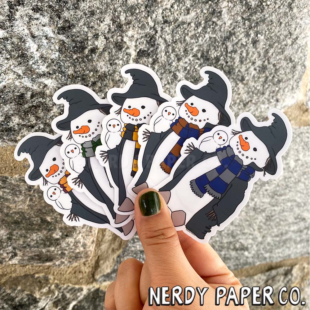 Snow Wizard - Hand Drawn Waterproof Vinyl Sticker