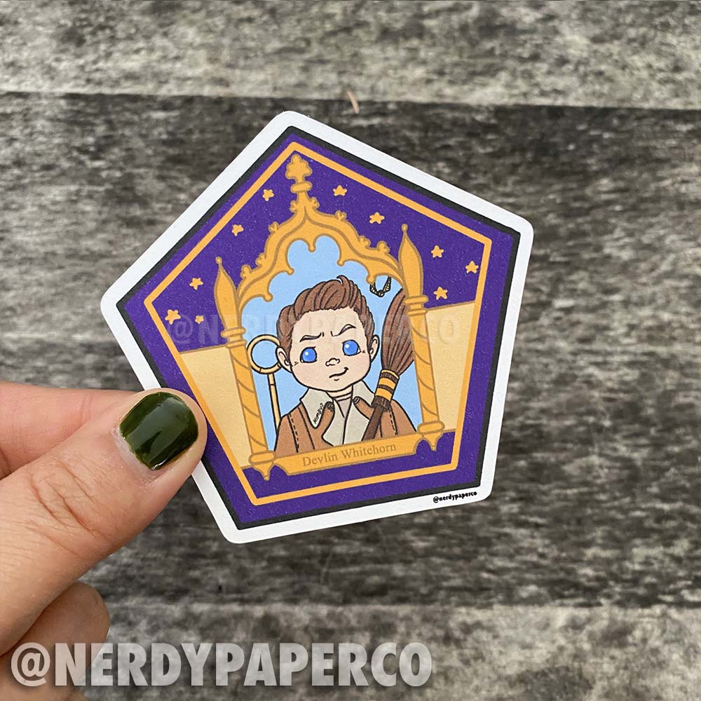 CHOCO FROG NO. 23 - Hand Drawn Wizard Diecut