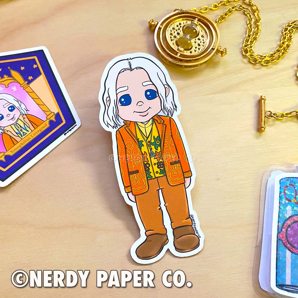 Magical Quirky Dad - Hand Drawn Wizard Die Cut