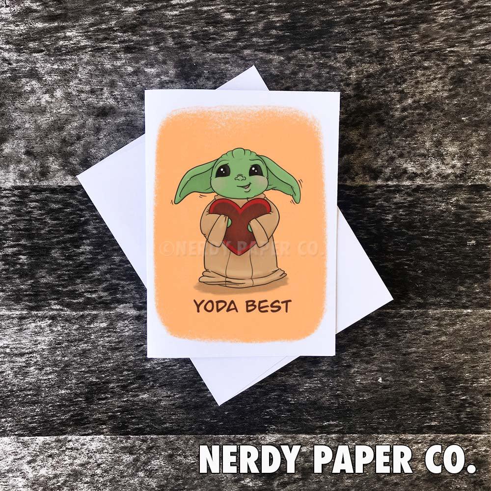 YO DA BEST | Hand Drawn Card