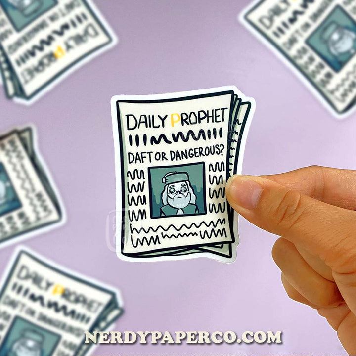 Magical Newspaper - Hand Drawn Waterproof Vinyl Sticker