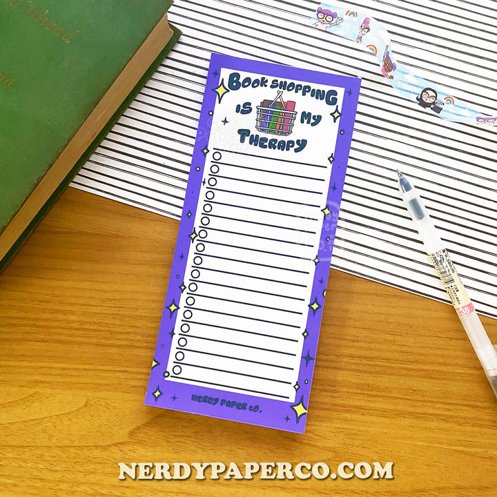 Book Therapy | Handmade Checklist Notepad - NP013