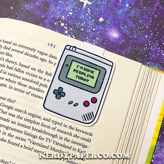 Done Peopling - Hand Drawn Magnetic Bookmark