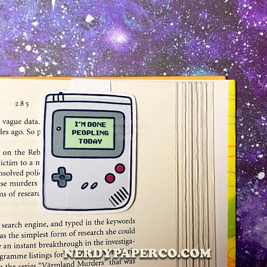 Done Peopling - Hand Drawn Magnetic Bookmark