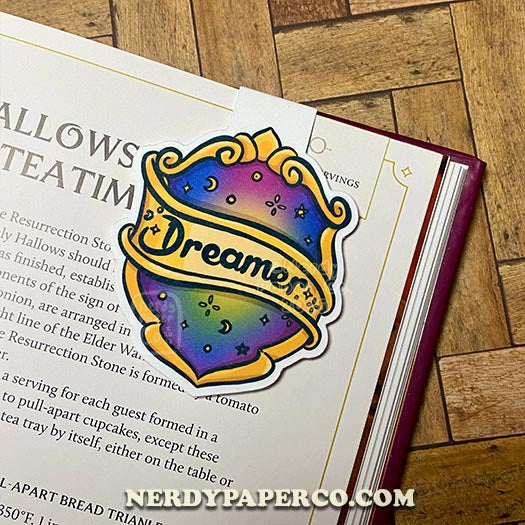 Dreamer - Hand Drawn Magnetic Bookmark