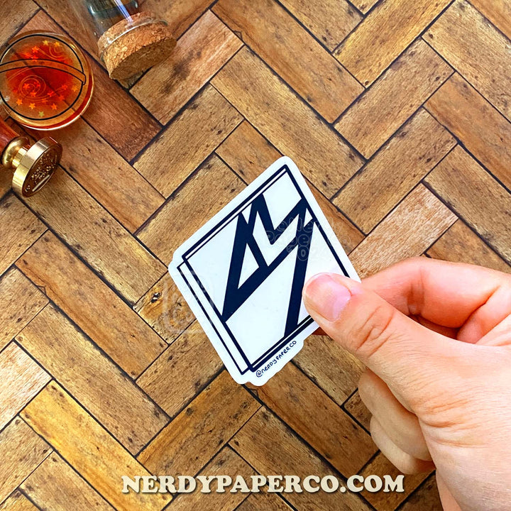 Magical German Symbol - Hand Drawn Waterproof Vinyl Sticker