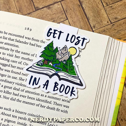 Get Lost - Hand Drawn Magnetic Bookmark