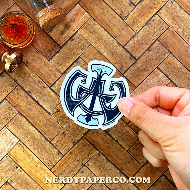 Magical World Symbol - Hand Drawn Waterproof Vinyl Sticker