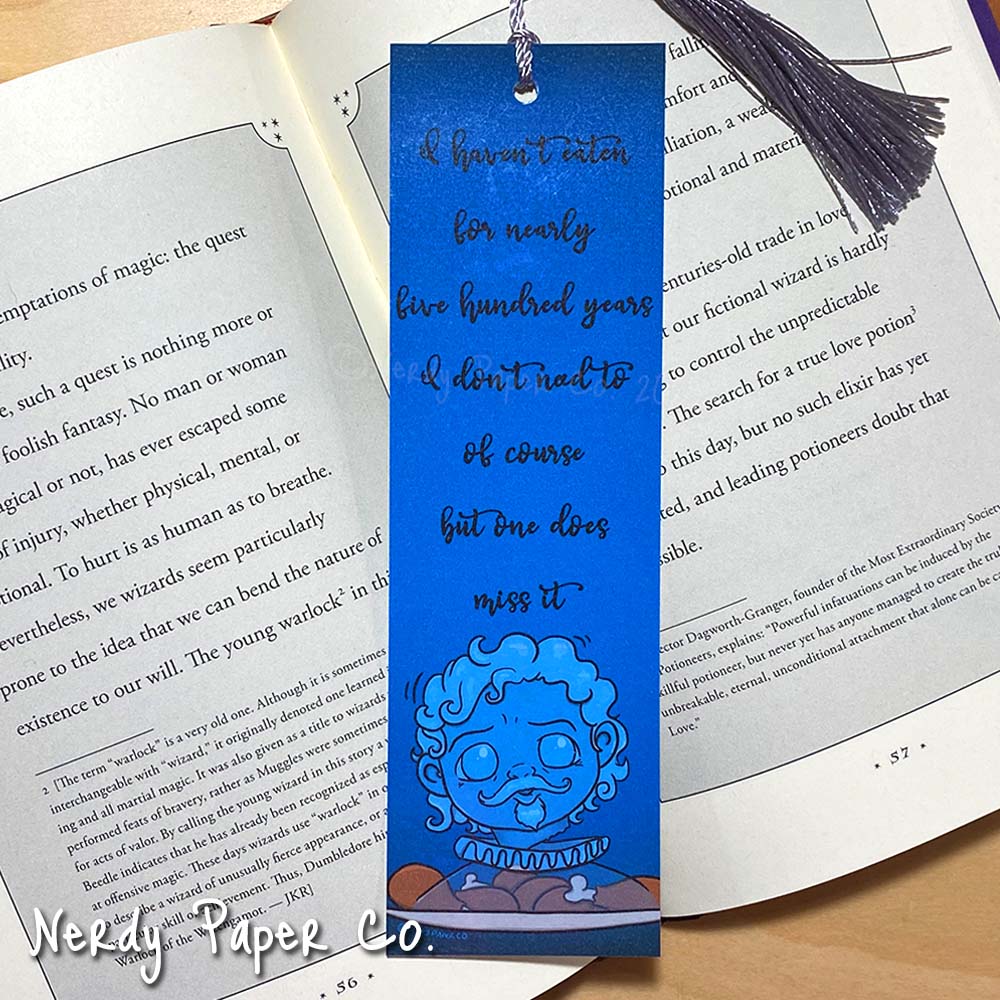 One Does Miss It | Hand Drawn Wizard Beaded Bookmark