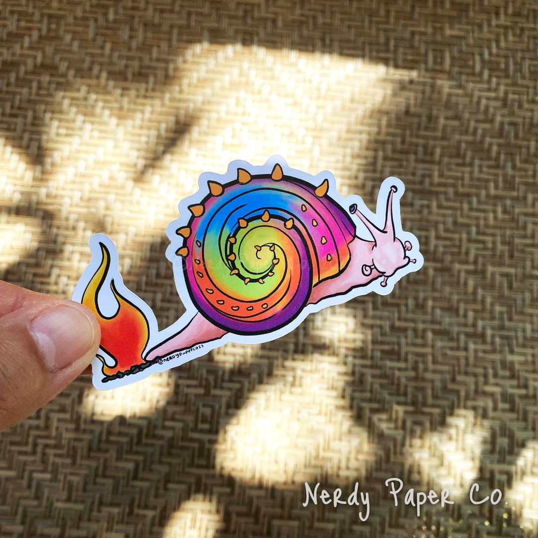 Psychedelic Snail | Magical Creature #30 - Hand Drawn Wizard Diecut