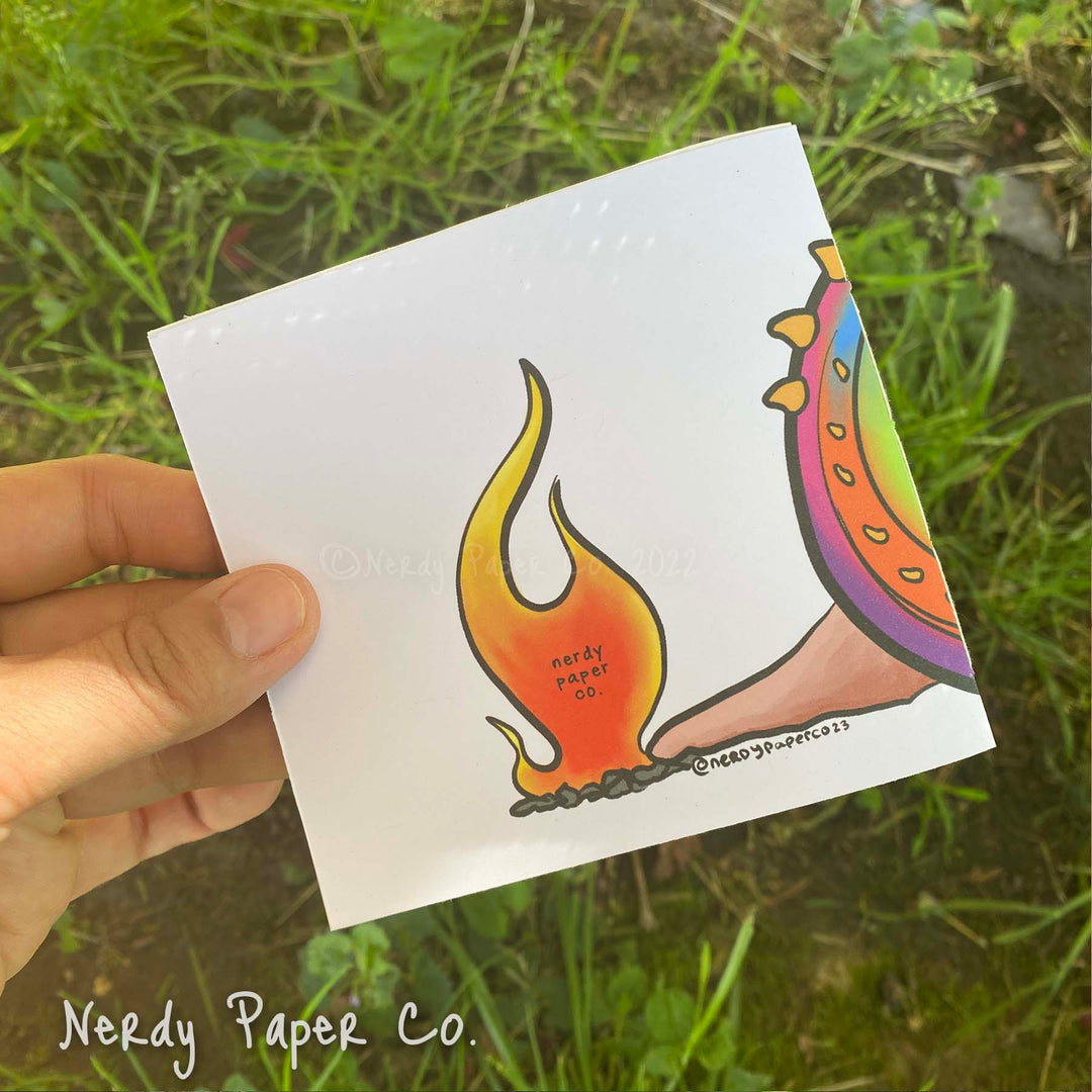 Psychedelic Snail Reusable Sticker Notebook