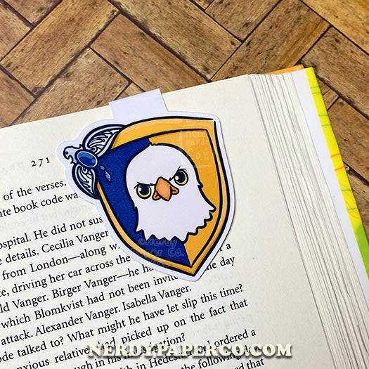 Eagle Crest - Hand Drawn Magnetic Bookmark