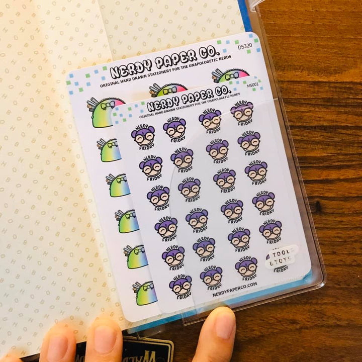 NERDY FRIDAY - MICRO SIZE - Hand Drawn Planner Stickers - Deco -MS001