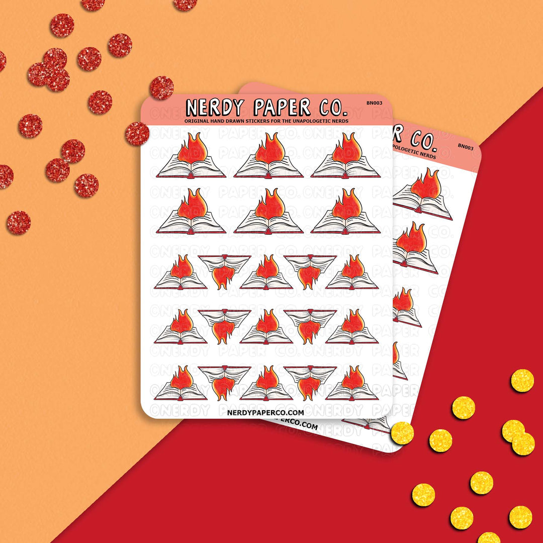Reading: Spicy - Hand Drawn Planner Stickers - BN003