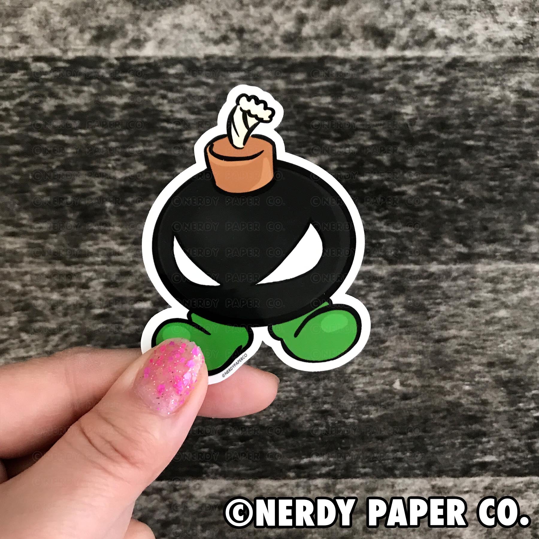 GAMER BOMB- Hand Drawn Waterproof Vinyl Sticker – NERDYPAPERCO