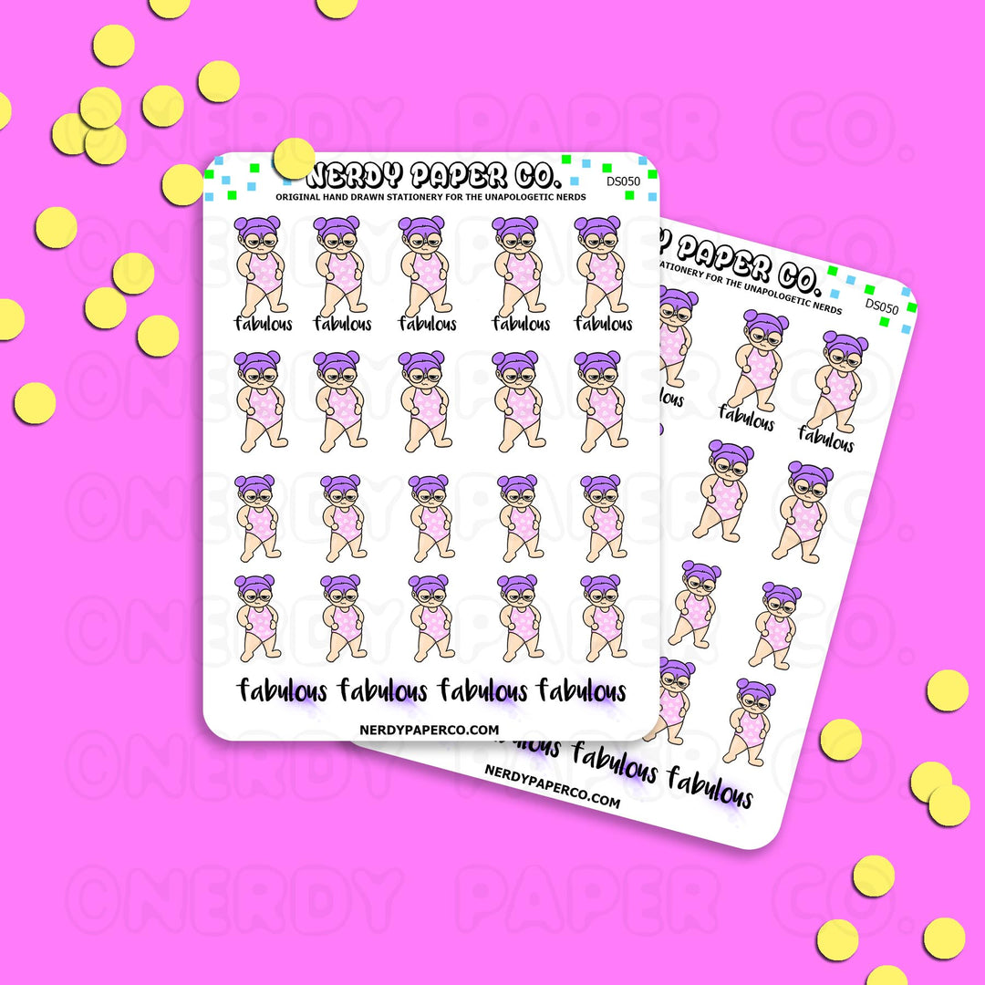 FABULOUS / Hand Drawn Planner Stickers / Deco - DS050