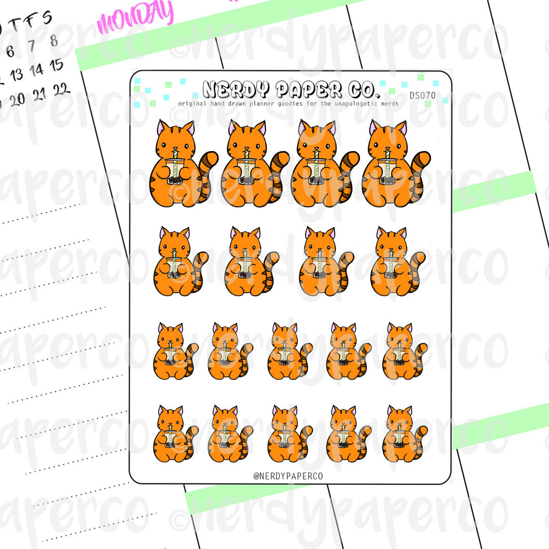 SUKI ♥ BOBA - Hand Drawn Planner Stickers - DS070