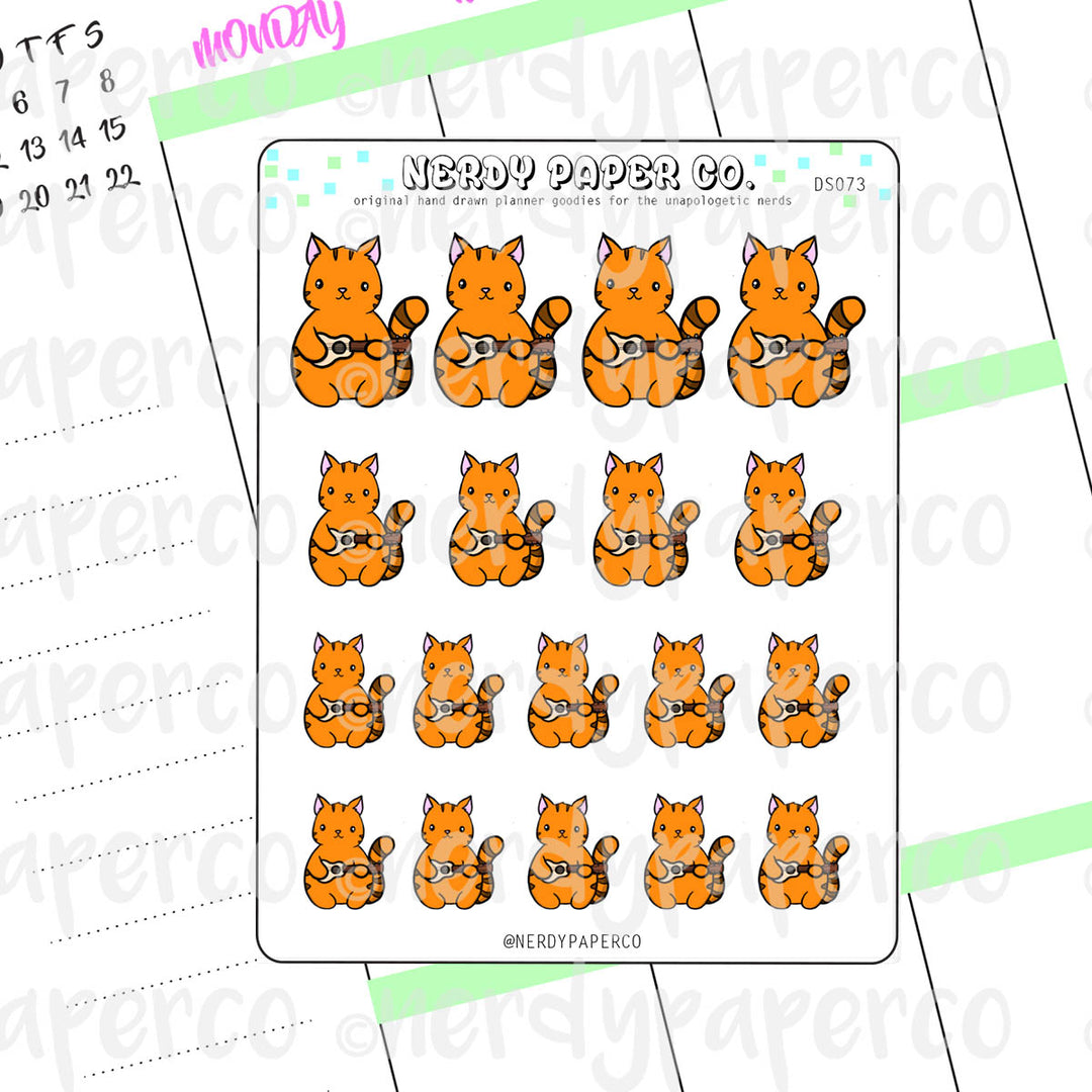 UKULELE SUKI - Hand Drawn Planner Stickers - DS073