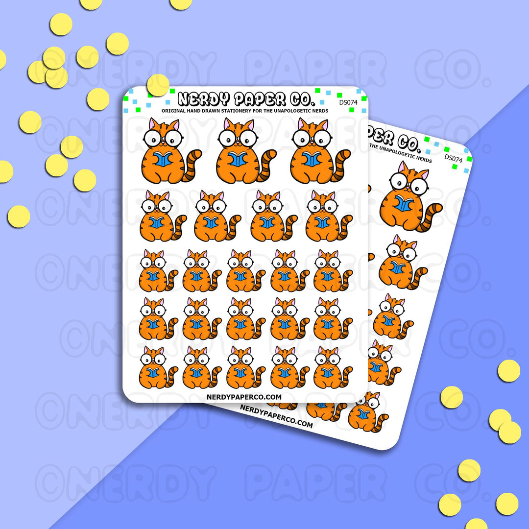 SUKI READS - Hand Drawn Planner Stickers - DS074
