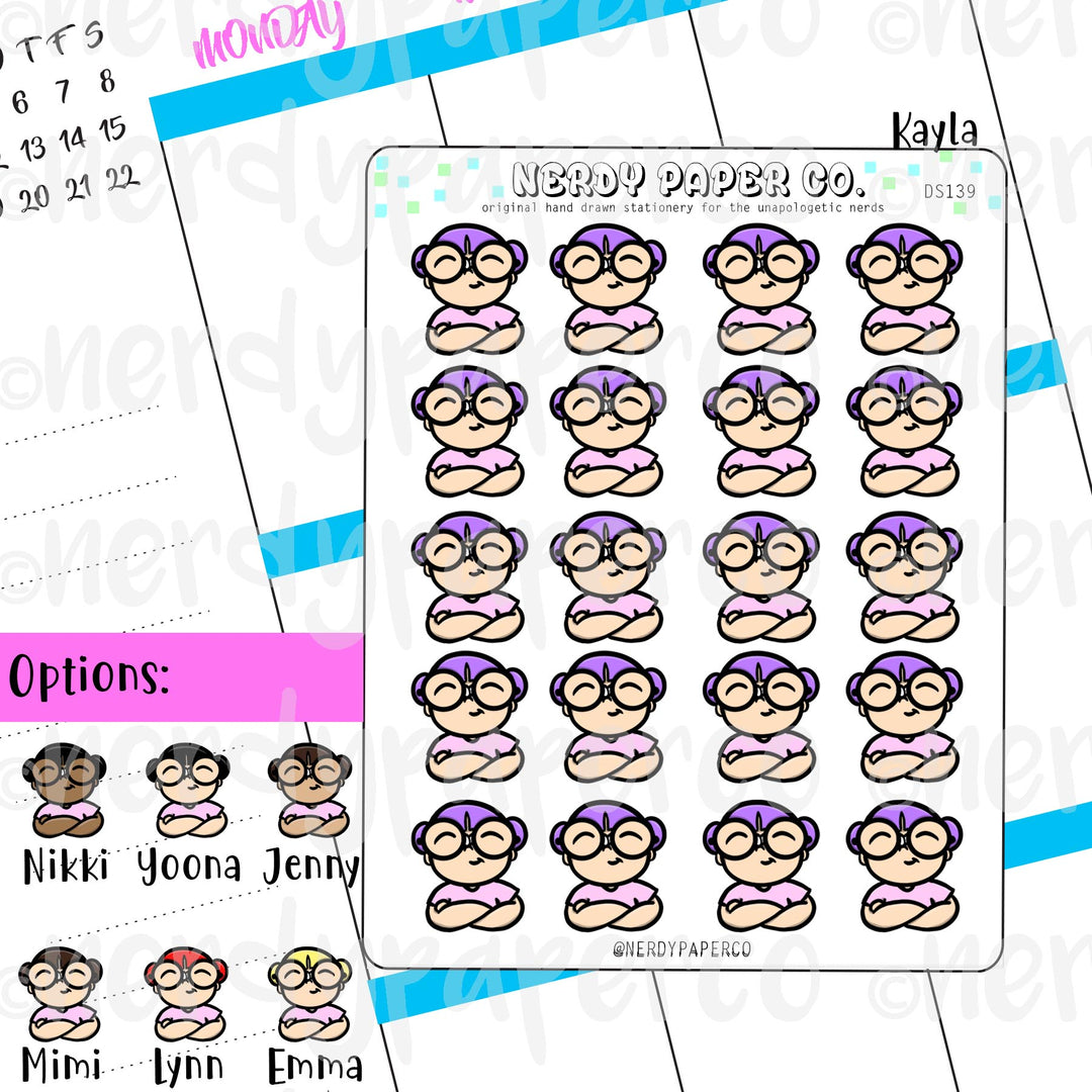 PROUD KAYLA / Hand Drawn Planner Stickers / Deco -DS139