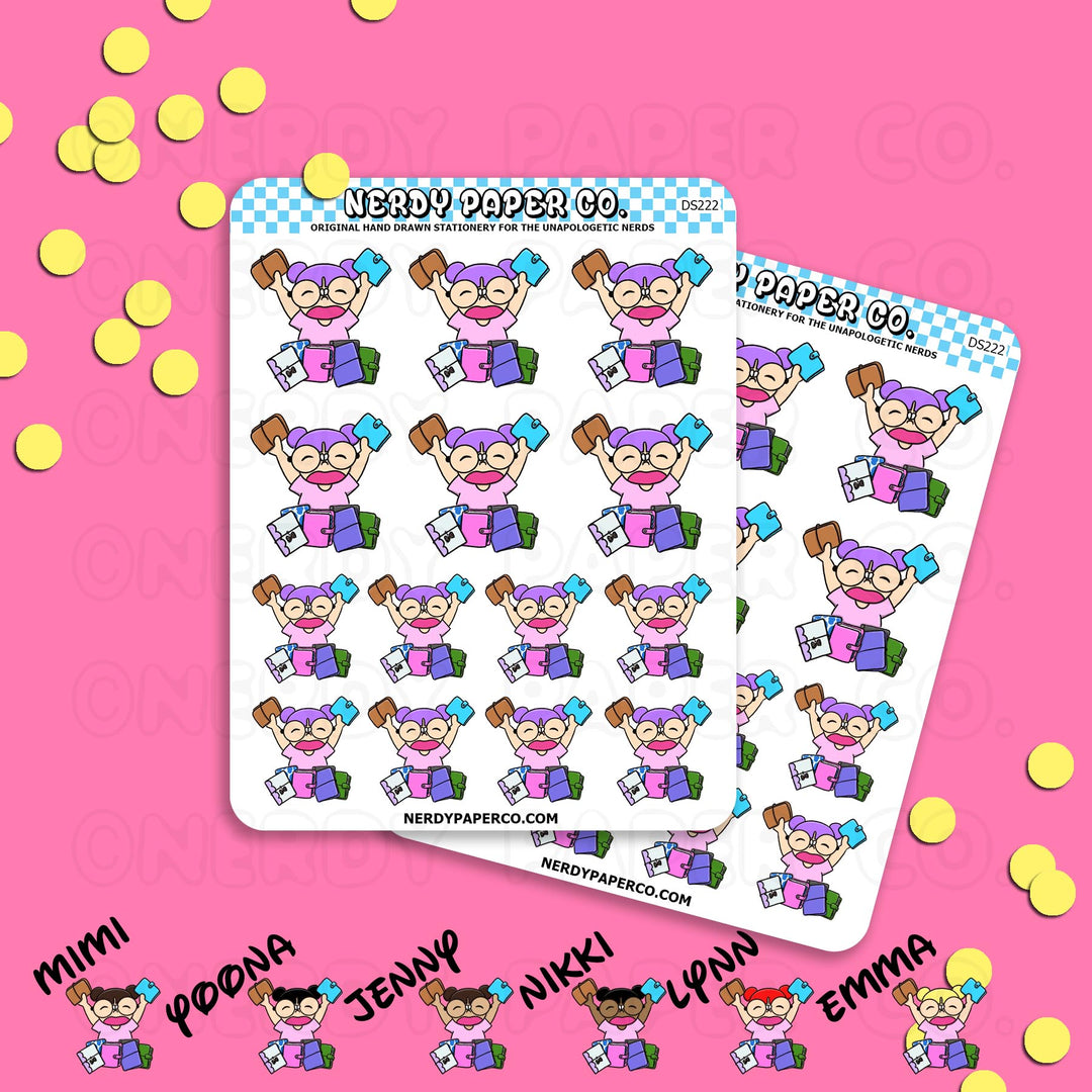 KAYLA PLANNER CRISIS - Hand Drawn Planner Stickers - DS222