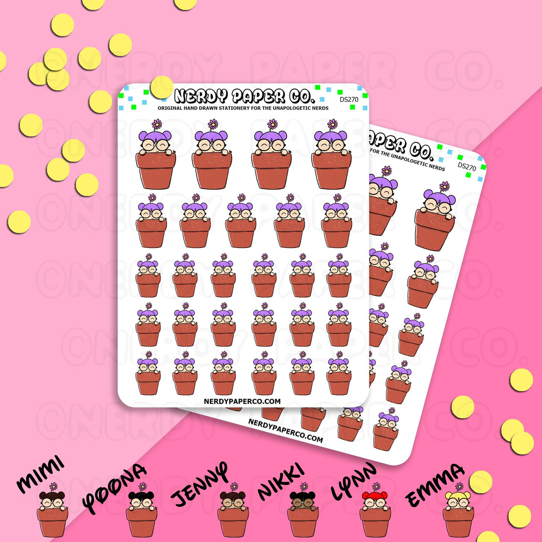 PLANTING KAYLA - Hand Drawn Planner Stickers - Deco - DS270