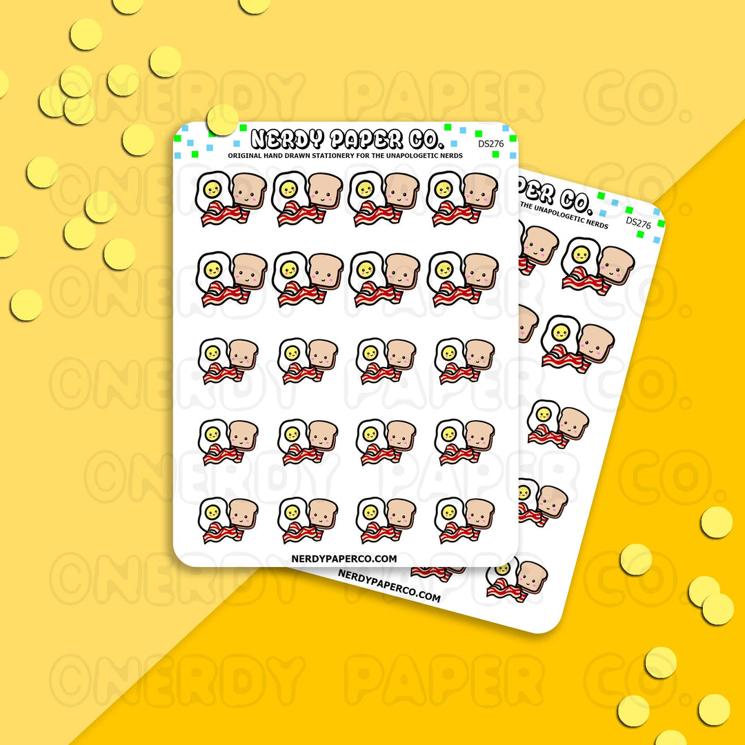 BREAKFAST - Hand Drawn Planner Stickers - Deco - DS276