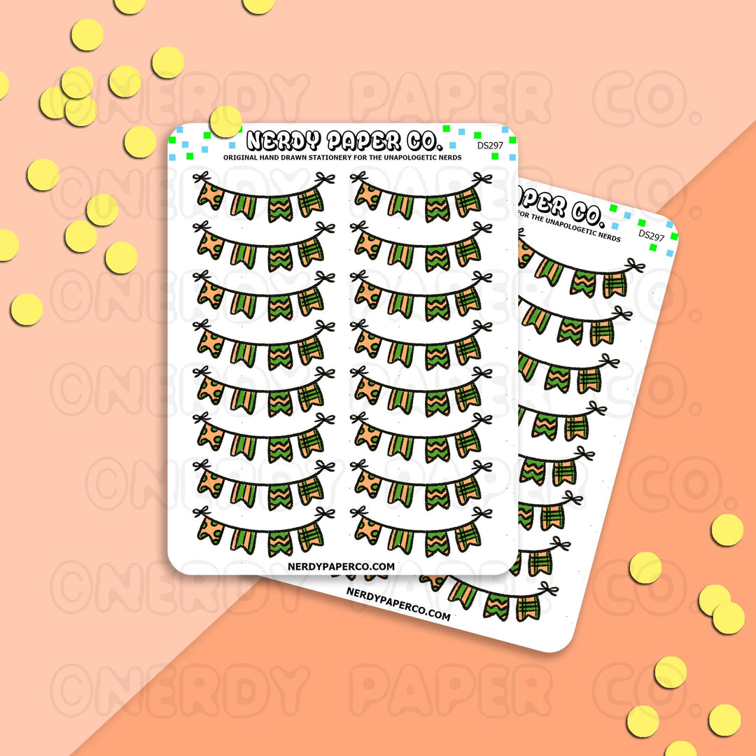 FALL BANNER - Hand Drawn Planner Stickers - DS297