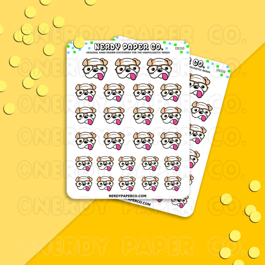 THEO'S GLASSES - Hand Drawn Planner Stickers - DS310
