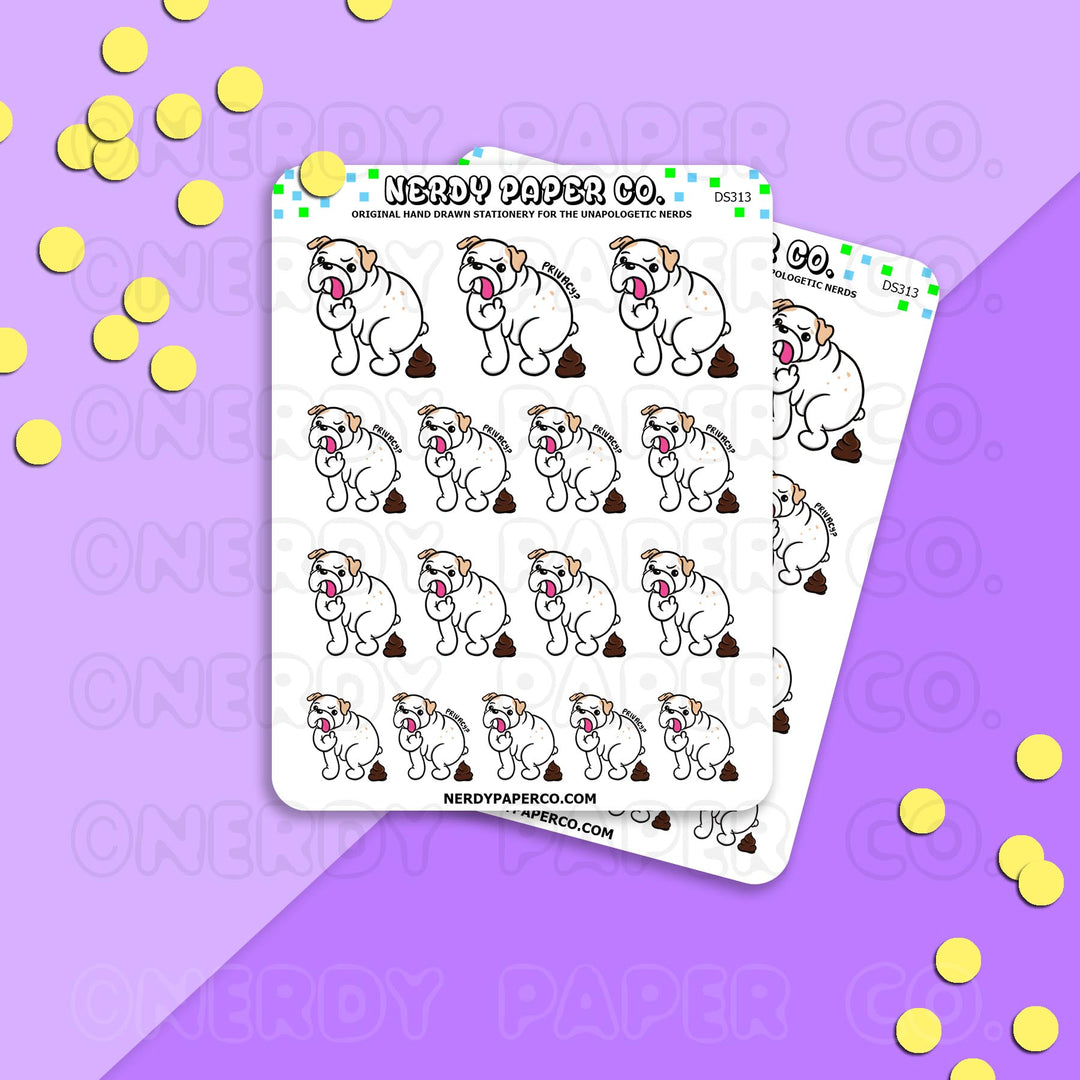 THEO WANTS PRIVACY - Hand Drawn Planner Stickers - DS313